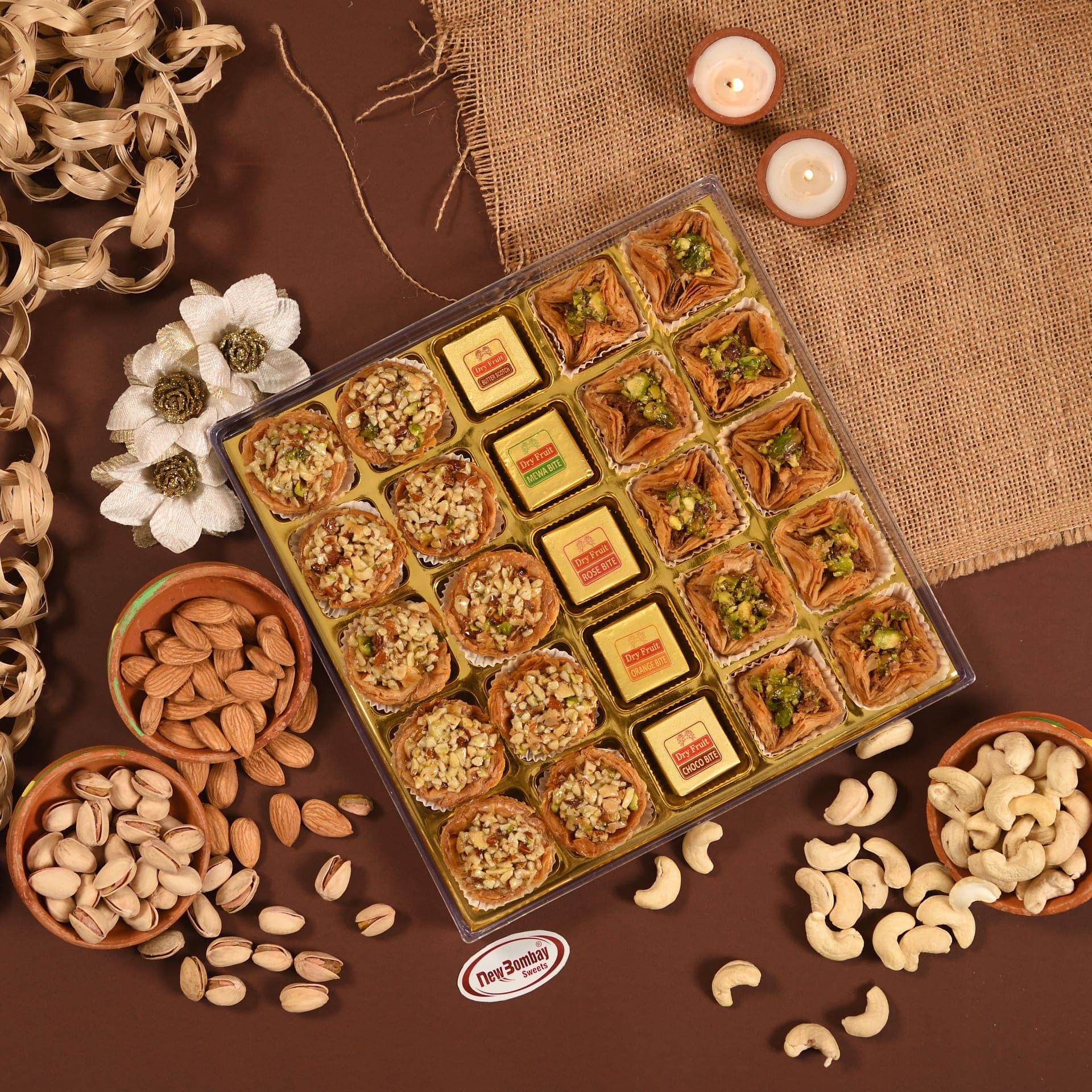 Baklava — flaky layered nut pastry