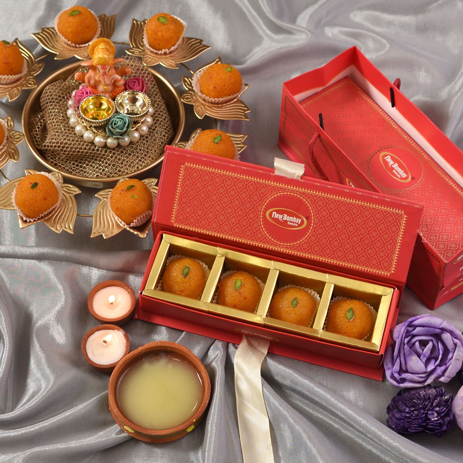 Boxes of New Bombay Sweets mithai